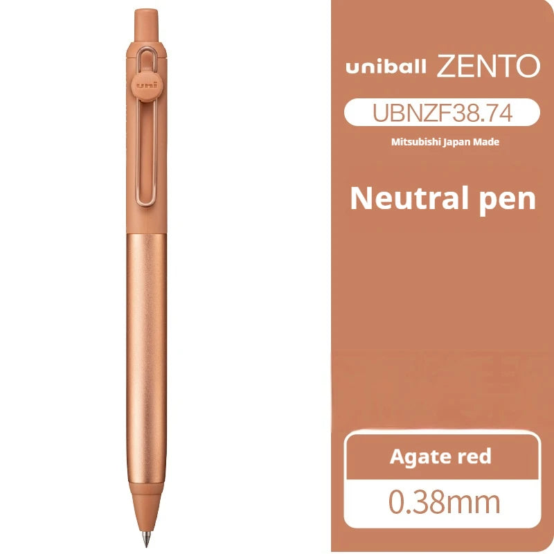 Mitsubishi Uni Ultimate Signature Pen,ZENTO Retractable Metal Gel Pen with Ultra-Smooth Ink Luxurious Feel Useful Writing Tools