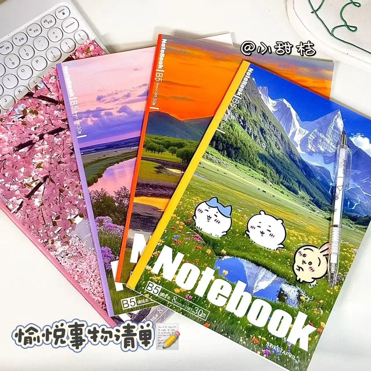 Anime ハチワレ Chiikawa B5 Notebook Notepad Travel Universal for Student Portable Lightweight Cute Kawaii Gift 2026 New lovely