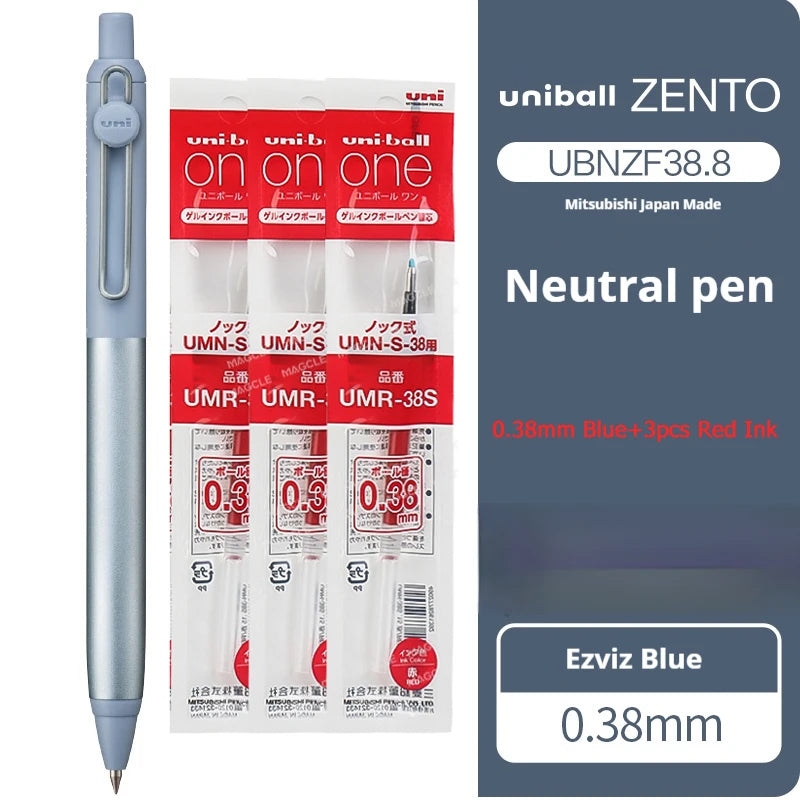 Mitsubishi Uni Ultimate Signature Pen,ZENTO Retractable Metal Gel Pen with Ultra-Smooth Ink Luxurious Feel Useful Writing Tools