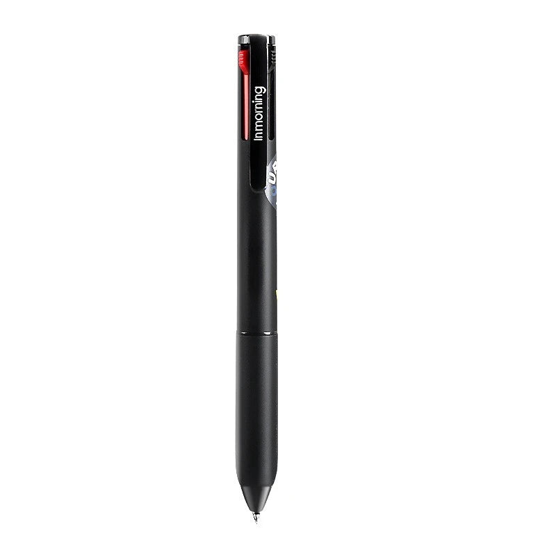 1PC Gel Pen  Neutral Pen, Four-Color Memory Pen, Press Four In One Multifunctional Note Taking Special Color Fountain Pen