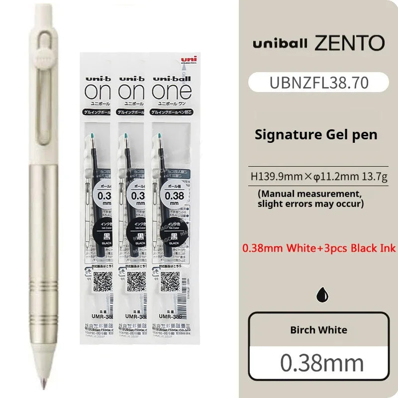 Mitsubishi Uni Ultimate Signature Pen,ZENTO Retractable Metal Gel Pen with Ultra-Smooth Ink Luxurious Feel Useful Writing Tools