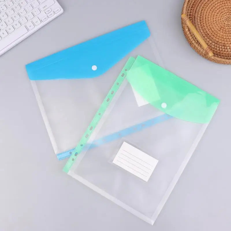 6/12 Packs A4 Expandable Folders Plastic Envelopes Binder Folders ,Binder Pocket Organizer Folders, For School Office Home