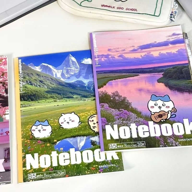 Anime ハチワレ Chiikawa B5 Notebook Notepad Travel Universal for Student Portable Lightweight Cute Kawaii Gift 2026 New lovely